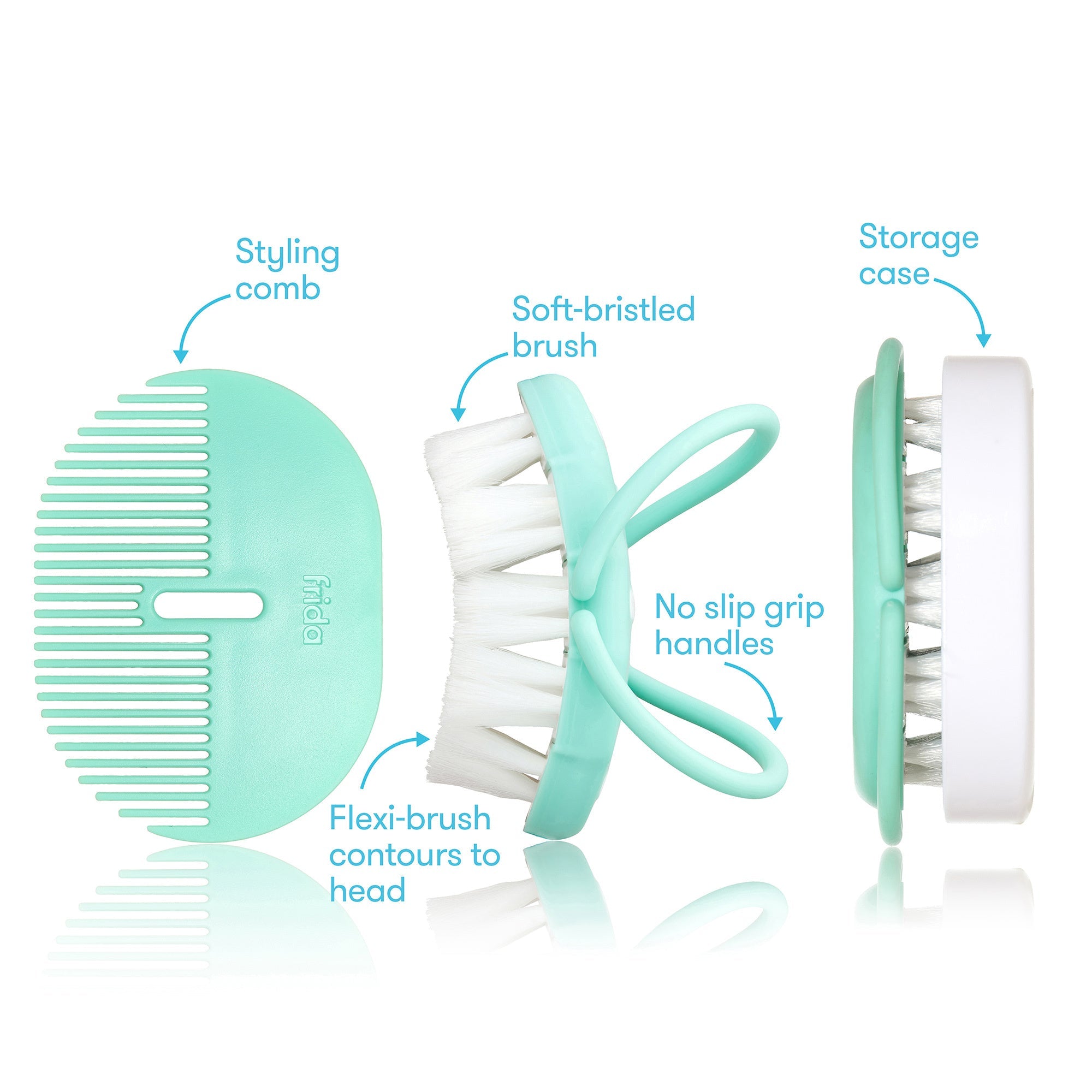 Baby Head-Hugging Hairbrush + Styling Comb Set