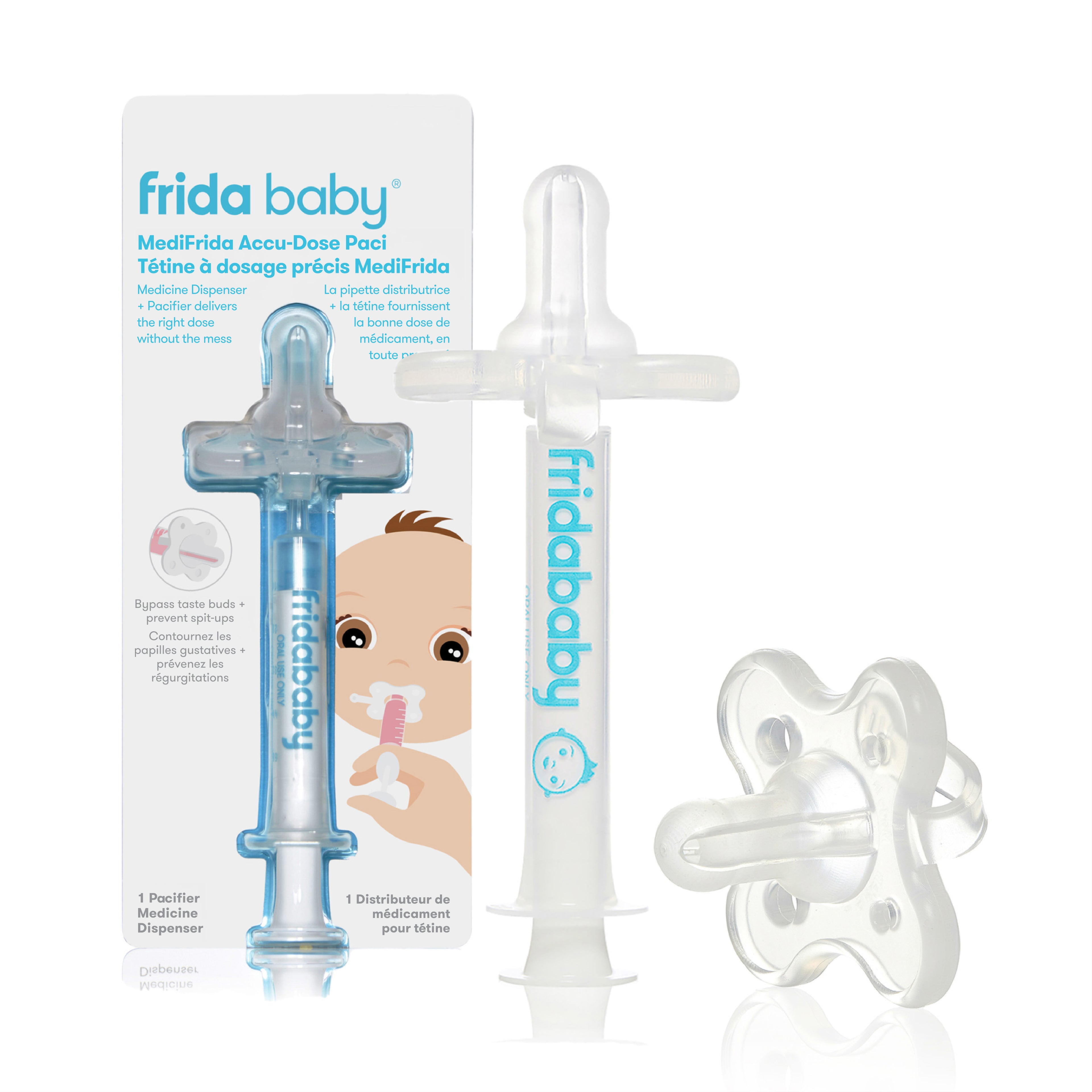 MediFrida® the Accu-dose Pacifier Medicine Dispenser