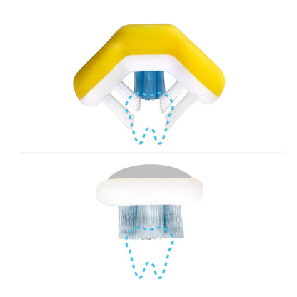 SmileFrida Triple Angle Toothhugger - Yellow