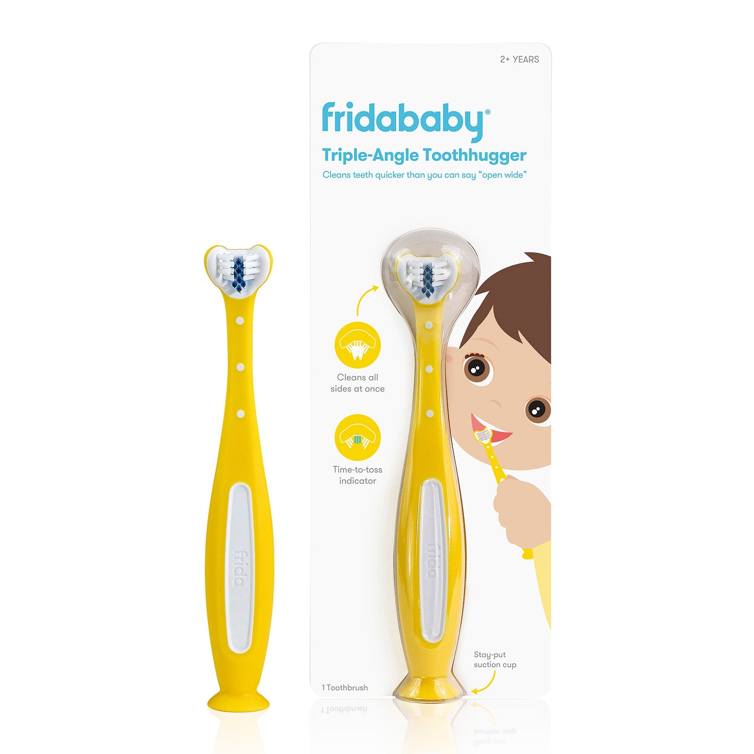Frida Baby - SmileFrida Toothhugger 2.0 - Yellow SmileFrida Triple Angle Toothhugger - Yellow 810028770188